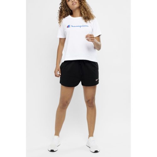 Black, Champion Jersey Hi-Waist Women's Shorts Img 3 | SportsPower