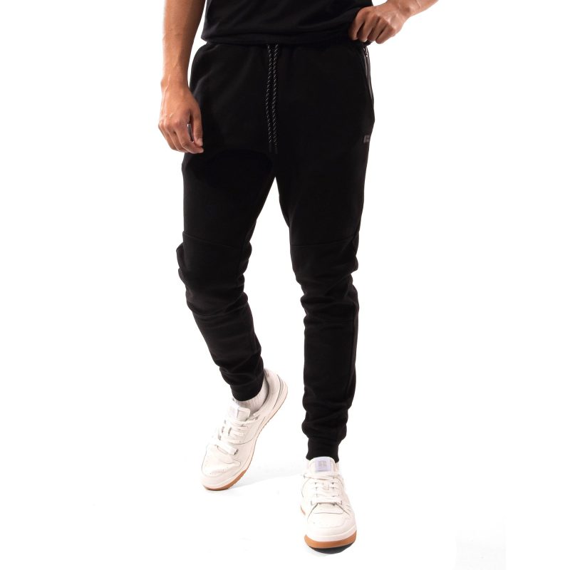 RMB1018 BLK Russell 20Athletic 20Typhoon 20Mens 20Trackpants front web